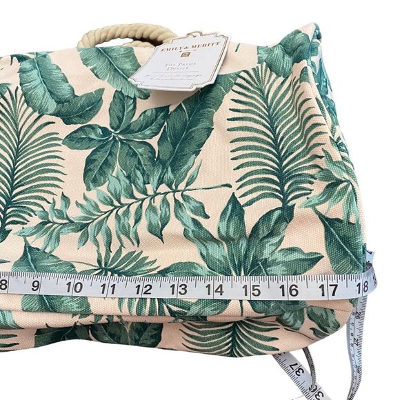 Pottery Barn Palms Rope Duffle Bag Emily & Meritt Travel Tote Kids Teen Womens - Picture 3 of 10